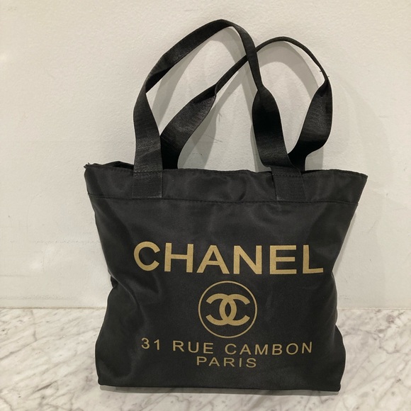 GWP Chanel Black Canvas Tote - Picture 6 of 11